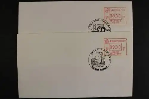 Belgien ATM, MiNr. 9 + 10, je 1 Wert, FDC - 621218