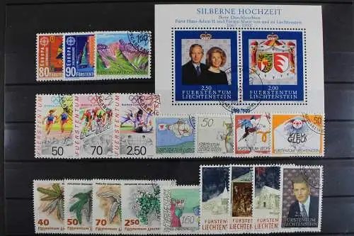 Liechtenstein, MiNr. 1033-1053, Jahrgang 1992, gestempelt - 621334