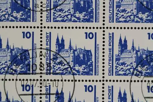 DDR, MiNr. 3344, 100er Bogen mit PLF I, gestempelt - 624196M