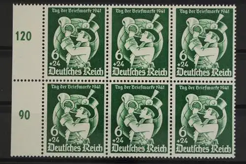 Deutsches Reich, MiNr. 762, 6er Block, li. Rand, postfrisch - 624462