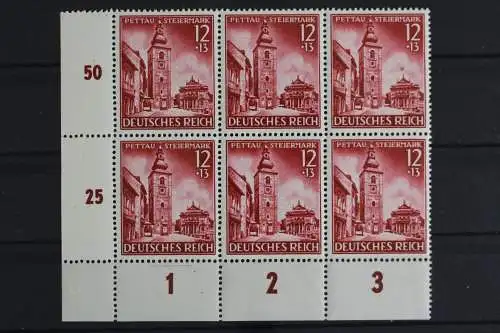 Deutsches Reich, MiNr. 808, 6er Block, Ecke li. unten, postfrisch - 625187