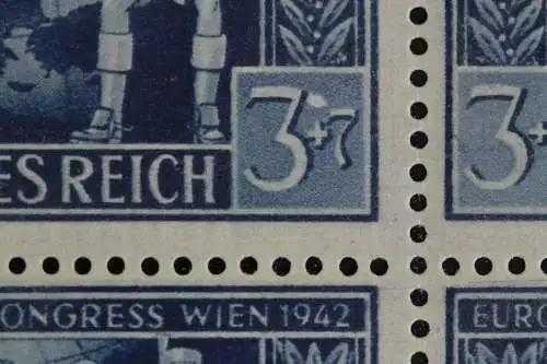 Deutsches Reich, MiNr. 820, 6er Block, PLF IV, li. Rand, postfrisch - 625335