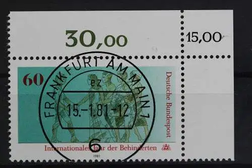 Deutschland (BRD), MiNr. 1083, Ecke re. oben mit KBWZ, EST - 622118