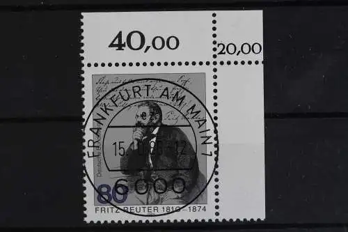 Deutschland (BRD), MiNr. 1263, Ecke re. oben m. KBWZ, gestempelt - 622632