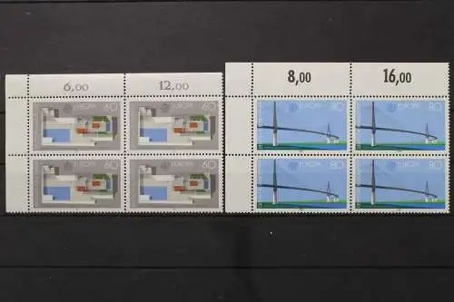 Deutschland, MiNr. 1321-1322 Viererblock Ecke li oben, postfrisch - 204692