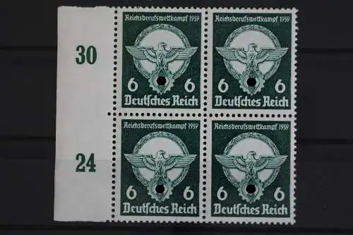 Deutsches Reich, MiNr. 689, 4er Block, li. Rand m. RWZ 30,24, postfrisch - 624506