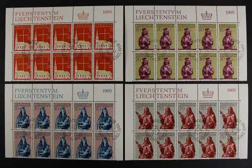 Liechtenstein, MiNr. 470-473, 10er Bogenteile, ESST - 621530