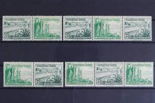 Deutsches Reich, MiNr. W 123 - W 126, 4 Zd's, postfrisch - 622161