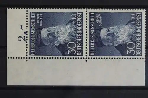 Deutschland (BRD), MiNr. 159, senkr. Paar, Ecke links oben, postfrisch - 623377