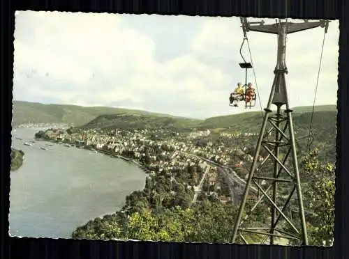 Boppard a. Rhein, Ortsansicht mit Sesselbahn - 417547