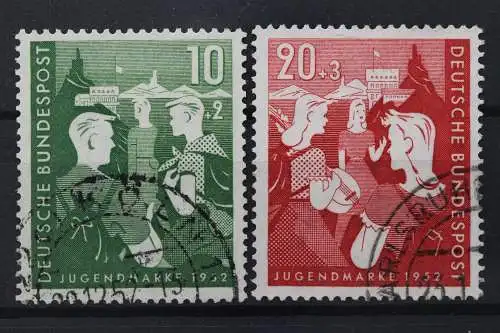 Deutschland (BRD), MiNr. 153-154, gestempelt, BPP Signatur - 206392