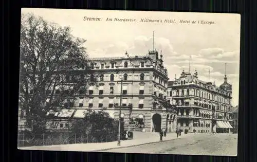 Bremen, Am Heerdentor, Hillmann's Hotel, Hotel de l'Europe - 416619