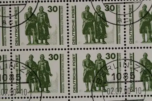 DDR, MiNr. 3345, 100er Bogen mit PLF I, gestempelt - 624195M