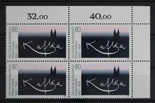 Deutschland (BRD), MiNr. 1178, 4er Block, Ecke re. oben, postfrisch - 625259