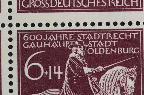 Deutsches Reich, MiNr. 907 PLF I, 6er Block, Ecke li. oben, postfrisch - 625699