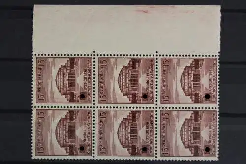 Deutsches Reich, MiNr. 668, 6er Block, re. Rand, postfrisch - 625890