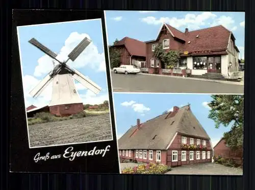 Eyendorf, Lüneb. Heide, Mühle und 2 Hausansichten - 417195