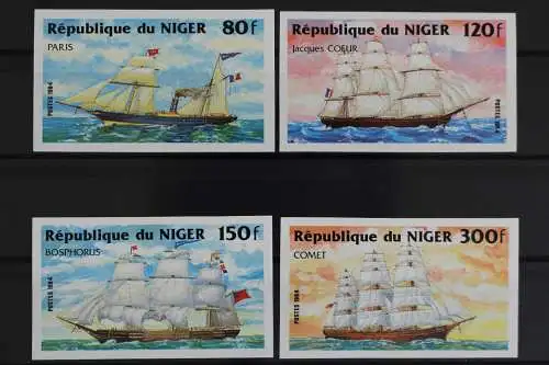 Niger, Schiffe, MiNr. 888-891 B, postfrisch - 627754