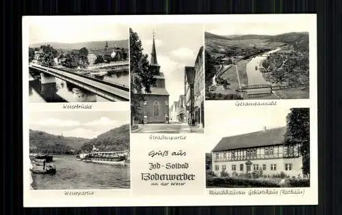 Bodenwerder / Weser, 5 Ortsansichten u. a. Münchhausens Geburtshaus (Rathaus) - 416818