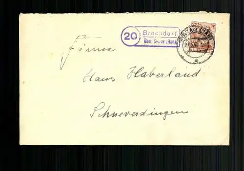 Brochdorf über Soltau, Landpoststempel, Bedarfsbeleg - 510222