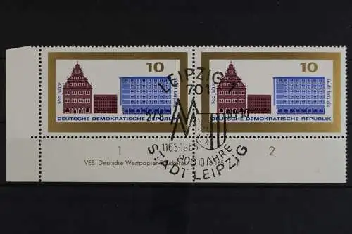 DDR, MiNr. 1126, waager. Paar, Ecke links unten, FN I, gestempelt - 628564