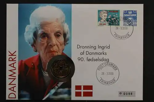 Dänemark, Königin Ingrid, 2000, Numisbrief - 207465