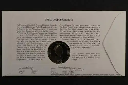 Jersey, Royal Golden Wedding, 1997, Numisbrief - 207492