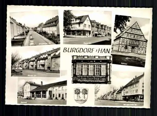 Burgdorf, 7 Bilder, u. a. Rathaus und Bahnhof, Wappen - 417287