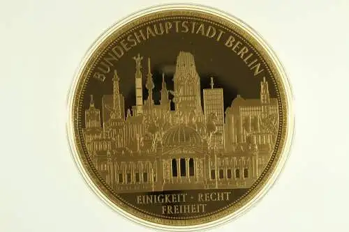 Brandenburger Tor / Bundeshauptstadt, Cu mit Farbdruck, polierte Platte - 801171