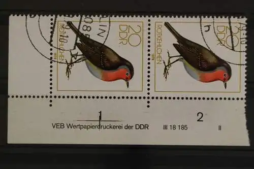 DDR, MiNr. 2390, Paar, Ecke re. unten, DV II, gestempelt - 629496