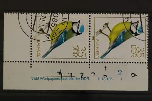 DDR, MiNr. 2392, Paar, Ecke re. unten, DV I, gestempelt - 629498