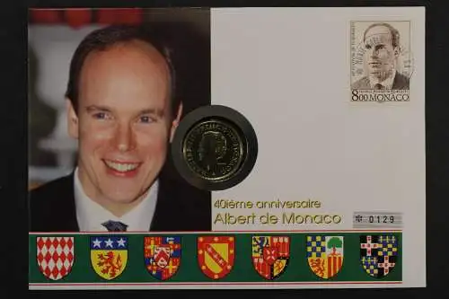 Monaco, Albert, 1998, Numisbrief - 207449