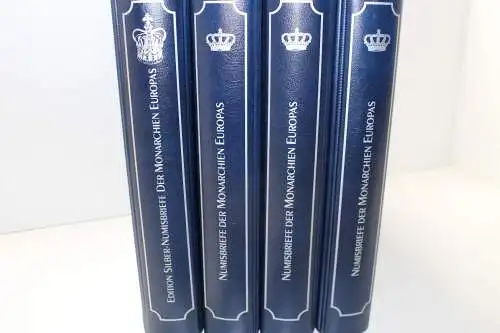 Borek, 4 blaue Ringbinder mit Aufdruck "Numisbriefe der Monarchien Europas" - 901961