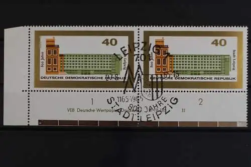 DDR, MiNr. 1128, waager. Paar, Ecke links unten, DV II, gestempelt - 628562