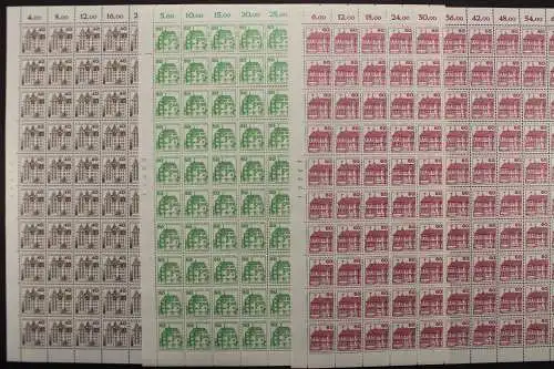 Berlin, MiNr. 611 A, 614-615 A, 100er Bogen, postfrisch - 662398M