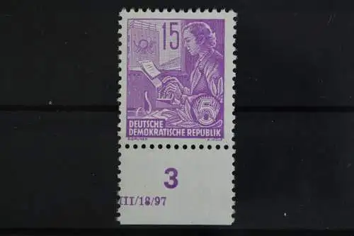 DDR, MiNr. 411, Unterrand mit restl. DV, postfrisch - 628736