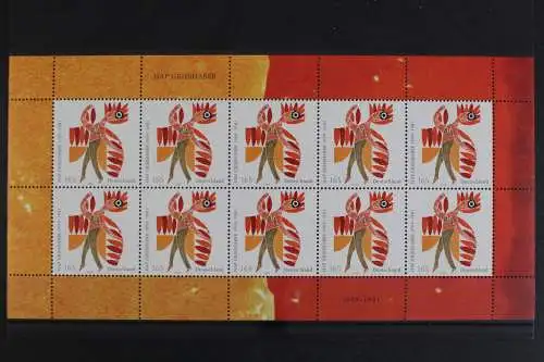 Deutschland, MiNr. 2722, Kleinbogen, HAP Grieshaber, postfrisch - 630851