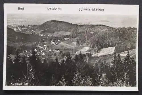 Bad Kudowa, Blick auf das Tal, Schloßberg, Schweinsrückenberg - 423226