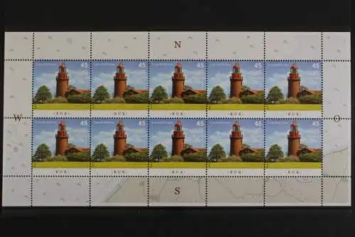 Deutschland, MiNr. 3089, Kleinbogen, Leuchtürme, postfrisch - 631033