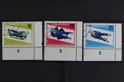 DDR, MiNr. 1156-1158, Ecken rechts unten, gestempelt - 628581