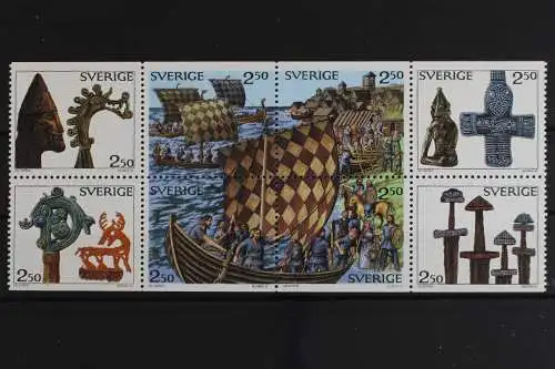 Schweden, Schiffe, MiNr. 1592-1599 Achterblock, postfrisch - 629010