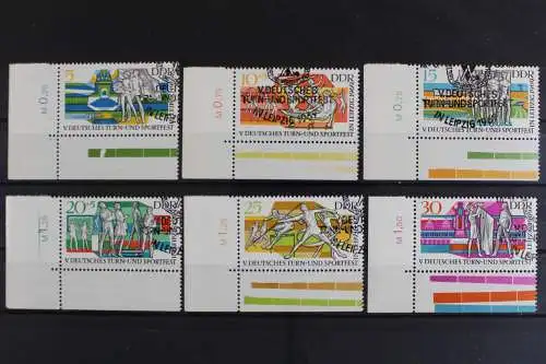 DDR, MiNr. 1483-1488, Ecken links unten, gestempelt - 629316