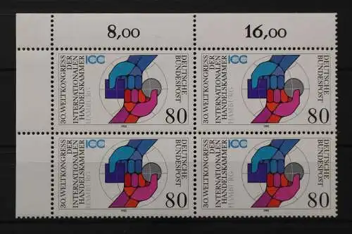 Deutschland (BRD), MiNr. 1471 Viererblock Ecke links oben, postfrisch - 210216