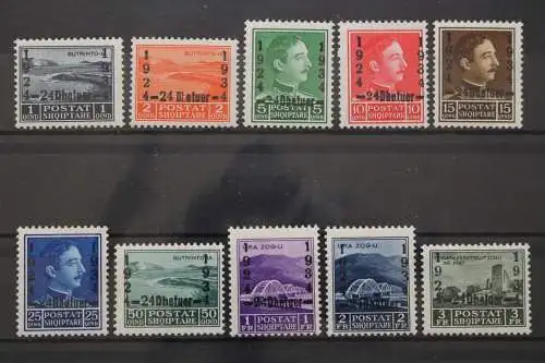 Albanien, MiNr. 242-251, Falz - 209036