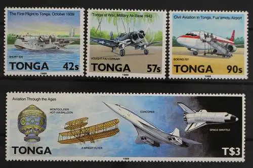 Tonga, Flugzeuge, MiNr. 1093-1096, postfrisch - 630019