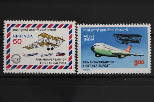 Indien, Flugzeuge, MiNr. 1053-1054, postfrisch - 629947