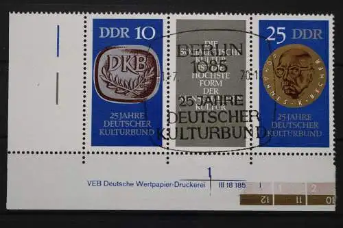 DDR, MiNr. 1592-1593 Zd, Ecke links unten, DV I, ESST - 209262