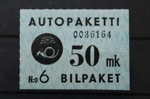 Finnland Autopaketmarken, MiNr. 4, postfrisch - 209564