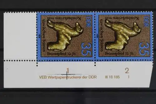 DDR, MiNr. 2306, Paar, Ecke re. unten, DV I, postfrisch - 632049