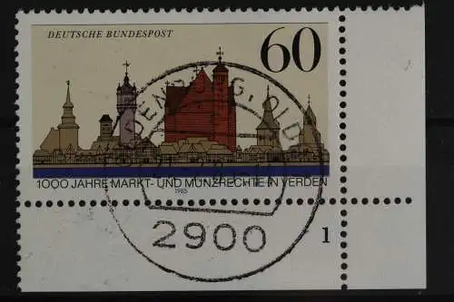 Deutschland (BRD), MiNr. 1240, Ecke re. unten, FN 1, EST - 632118